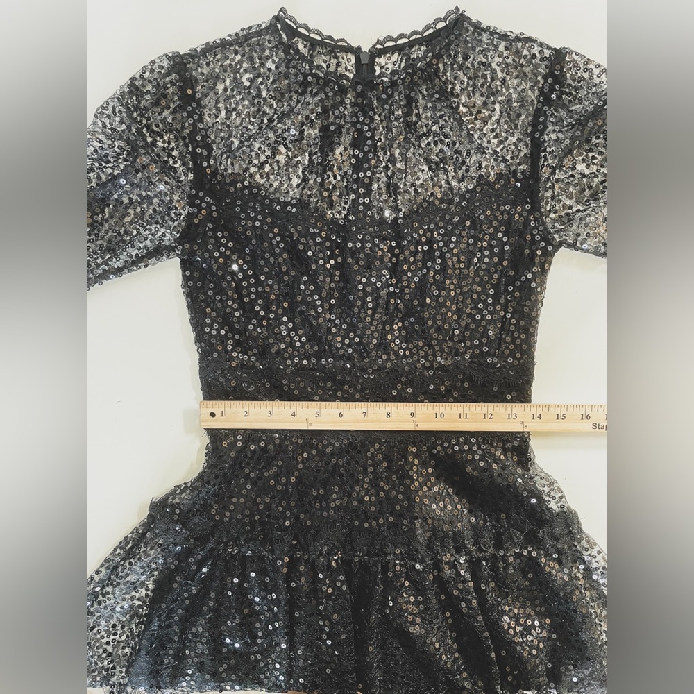 Jonathan Simkhai Sequined Lace Dress 000/047 - Picture 2 of 15